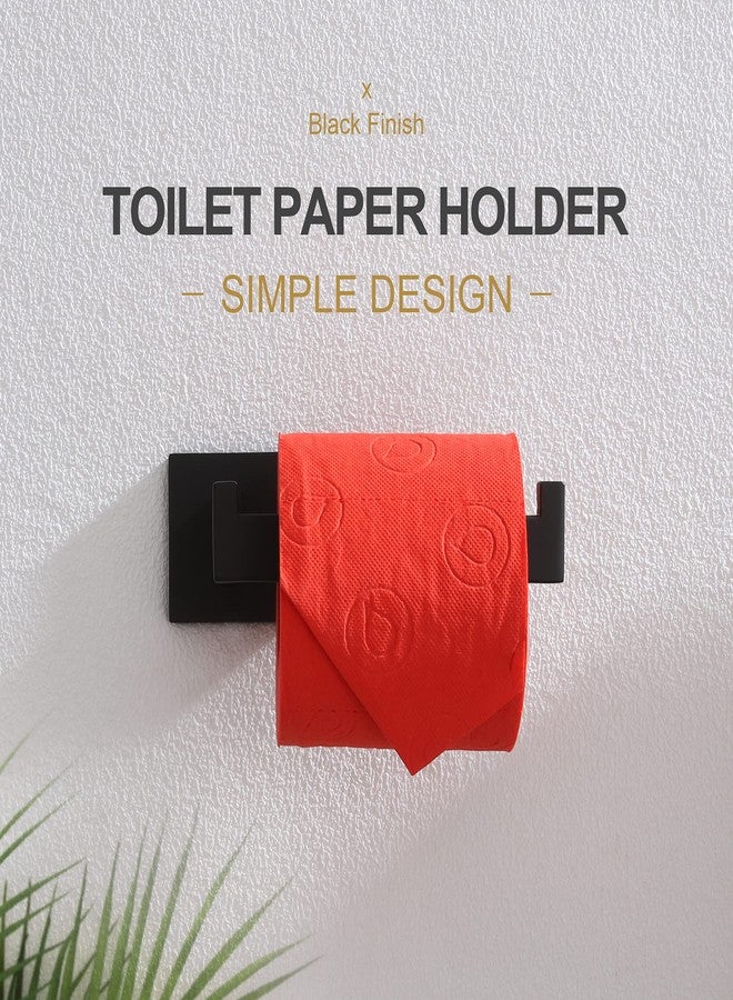 KOKOSIRI Black Toilet Paper Holders Bathroom Toilet Paper Roll Holder SUS304 Stainless Steel Contemporary Wall Mounted, 2 Pack, B2003BK-P2 - Image 3